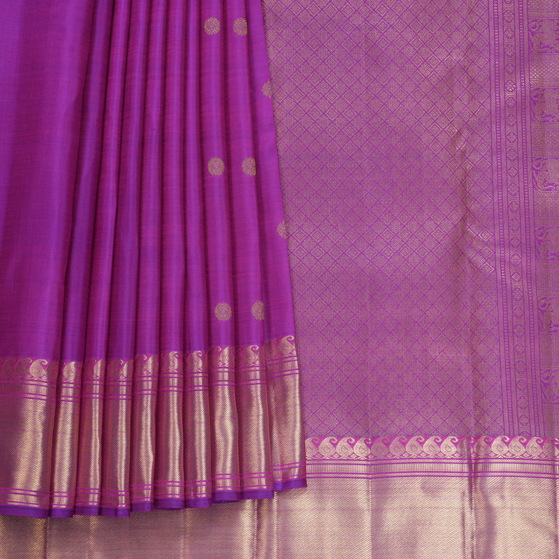 Hayagrivas Handloom Purple Kanjivaram Silk Saree KBFL301H1-1-BF301-SBS