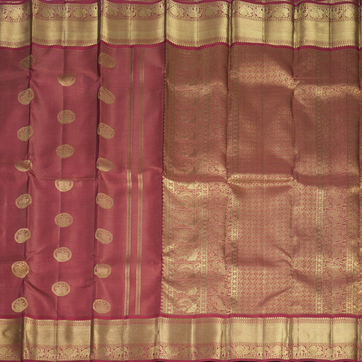 Hayagrivas Handloom Maroon Kanjivaram Silk Saree KBFL303H1-1-BF303-SBS