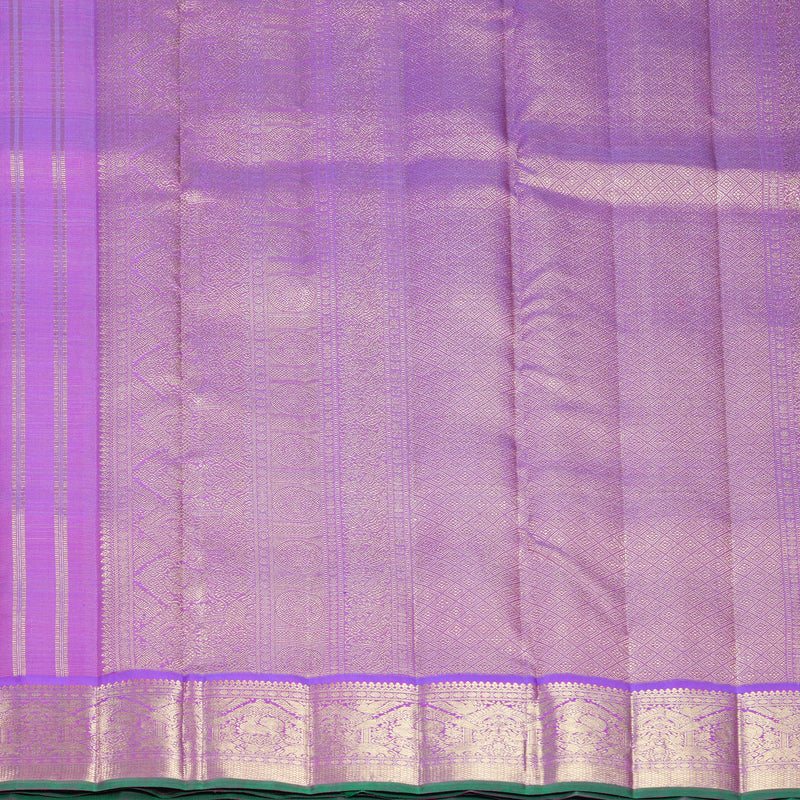 Hayagrivas Handloom Purple Ten Yards Silk Saree KBFL313H1-1-BF313-SBS