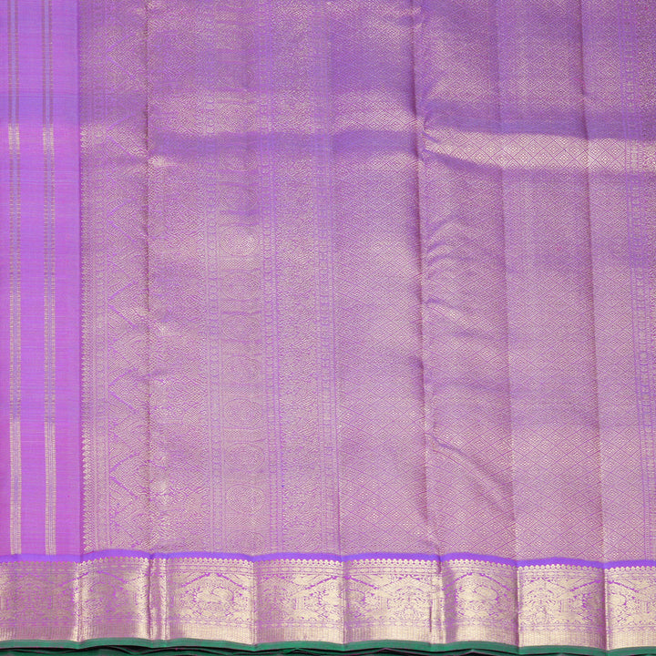 Hayagrivas Handloom Purple Ten Yards Silk Saree KBFL313H1-1-BF313-SBS