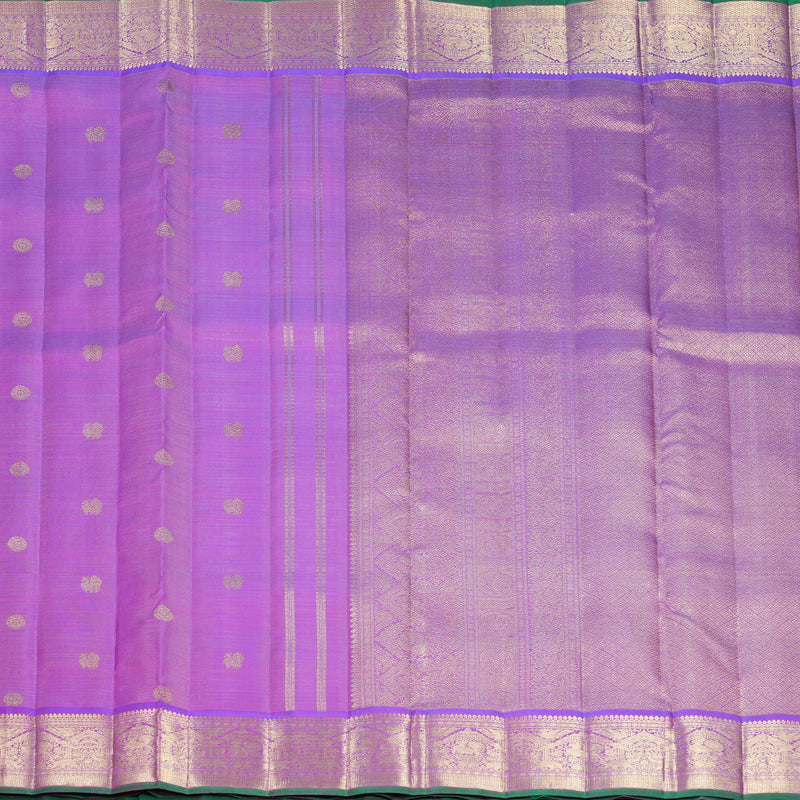 Hayagrivas Handloom Purple Ten Yards Silk Saree KBFL313H1-1-BF313-SBS