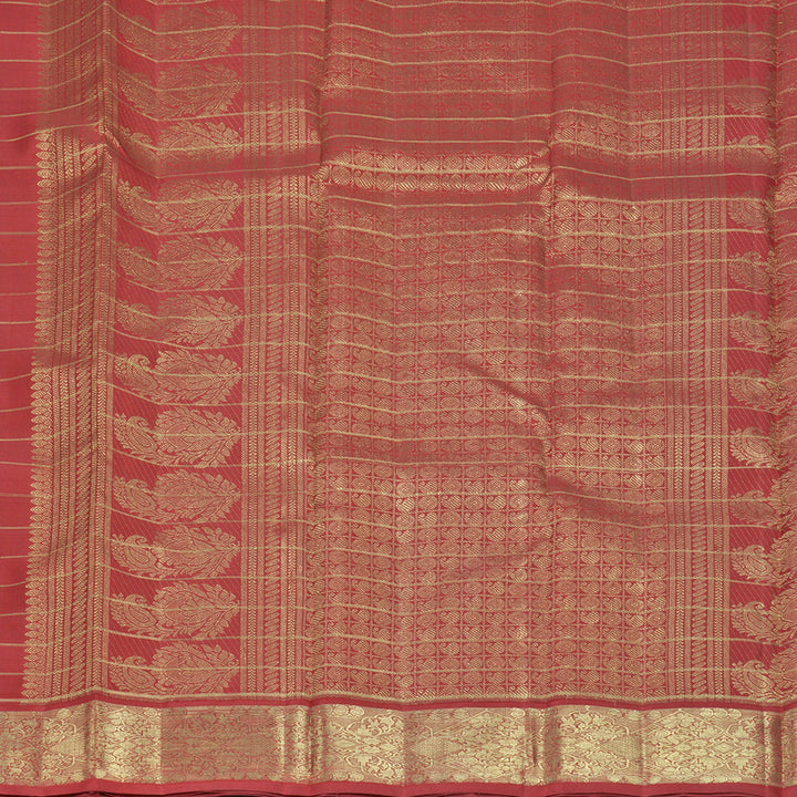 Hayagrivas Handloom Multicolour Checks Kanjivaram Silk Saree with Maroon Border KBFL316I1-1-BF316-SBS