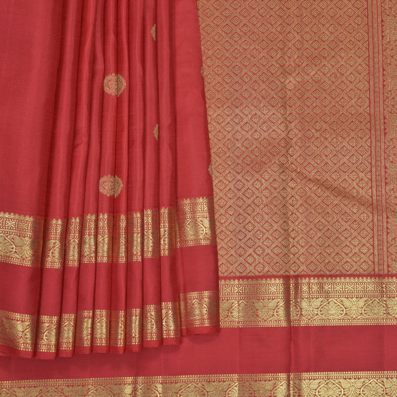 Hayagrivas Handloom Red Kanjivaram Silk Saree KBFL318I1-1-BF318-SBS