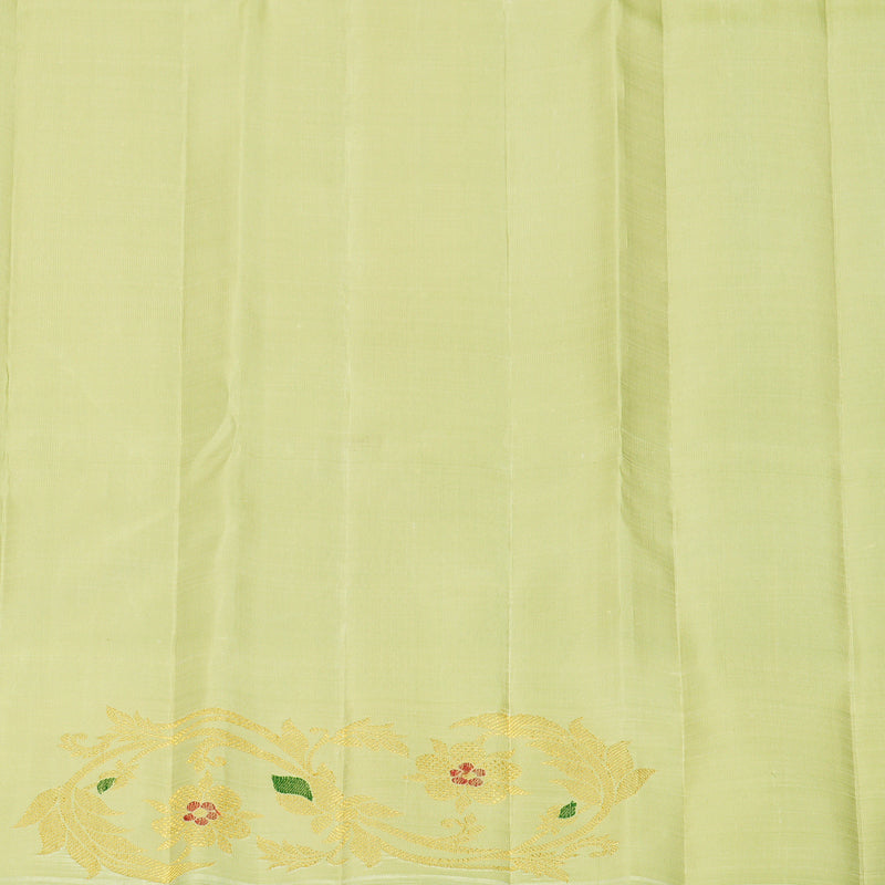 Hayagrivas Handloom Pastel Green Kanjivaram Silk Saree with Pista Green Border KBFL319I1-1-BF319-SBS