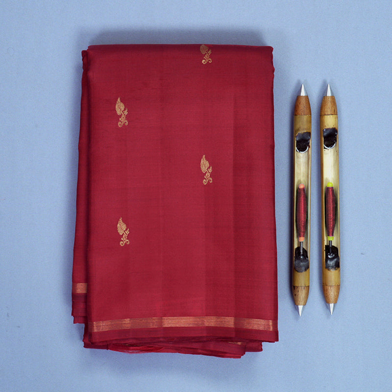Hayagrivas Handloom Maroon Kanjivaram Silk Saree KBFL322I1-1-BF322-SBS
