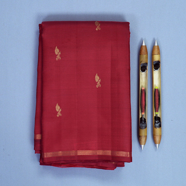 Hayagrivas Handloom Maroon Kanjivaram Silk Saree KBFL322I1-1-BF322-SBS