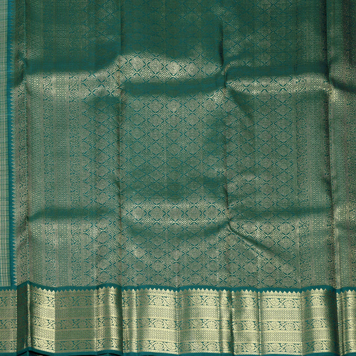Hayagrivas Handloom Sandal Kanjivaram Silk Saree with Rama Green Border KBFL323I1-1-BF323-SBS