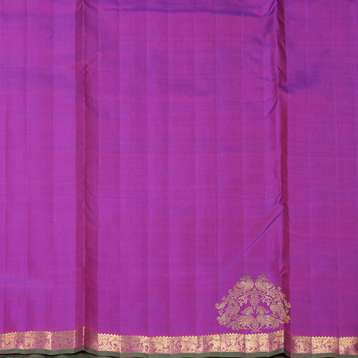 Hayagrivas Handloom Purple Ten Yards Silk Saree KBFL326I1-1-BF326-SBS
