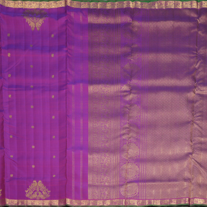 Hayagrivas Handloom Purple Ten Yards Silk Saree KBFL326I1-1-BF326-SBS