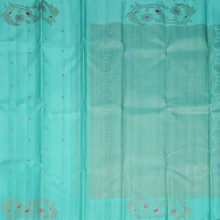 Hayagrivas Handloom Sky Blue Kanjivaram Silk Saree KBFL327I1-1-BF327-SBS