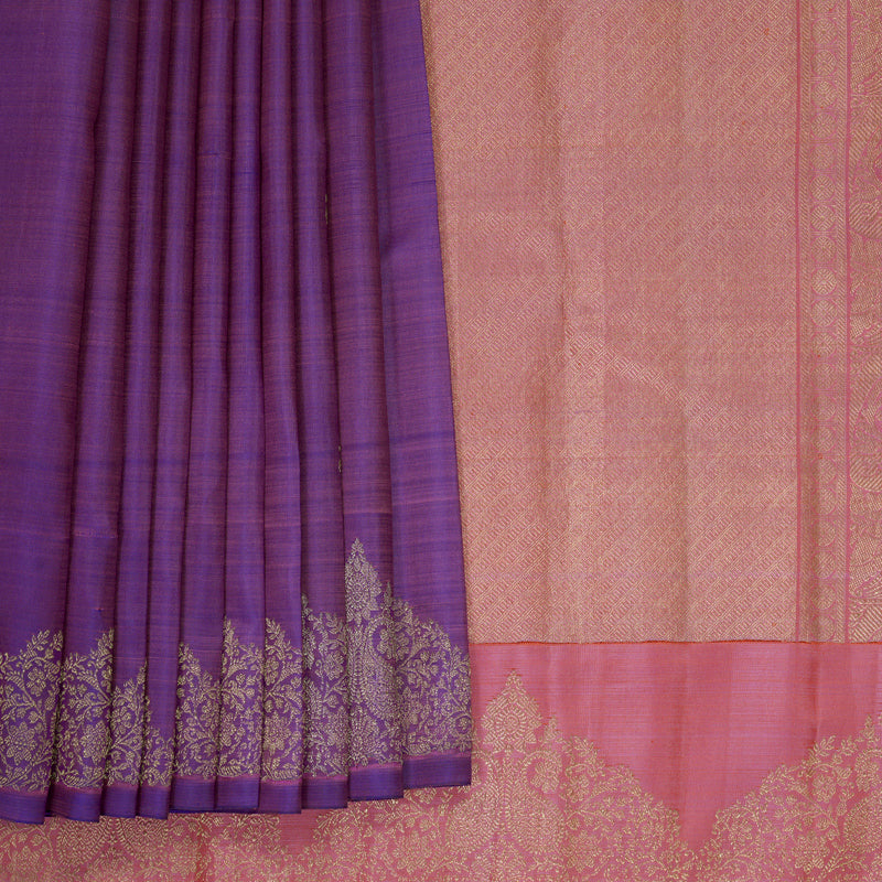 Hayagrivas Handloom Purple Kanjivaram Silk Saree KBFL329I1-1-BF329-SBS
