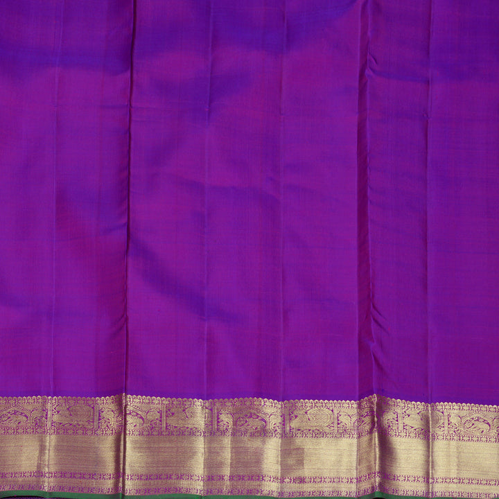 Hayagrivas Handloom Purple Ten Yards Silk Saree KBFL331I1-1-BF331-SBS