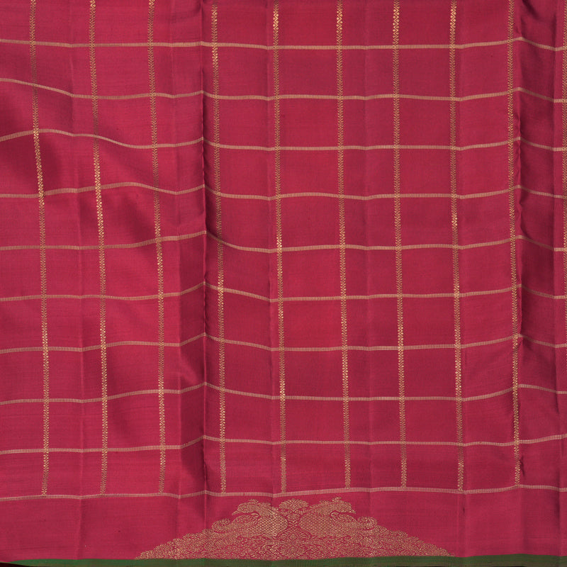 Hayagrivas Handloom Paalum Pazhamum Checks Ten Yards Silk Saree KBFL332I1-1-BF332-SBS