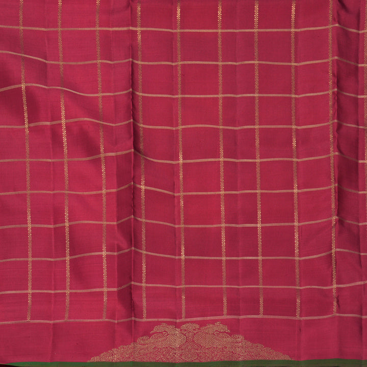 Hayagrivas Handloom Paalum Pazhamum Checks Ten Yards Silk Saree KBFL332I1-1-BF332-SBS