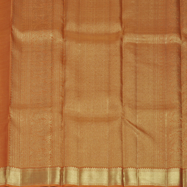 Hayagrivas Handloom Orange Kanjivaram Silk Saree KBFL338I1-1-BF338-SBS