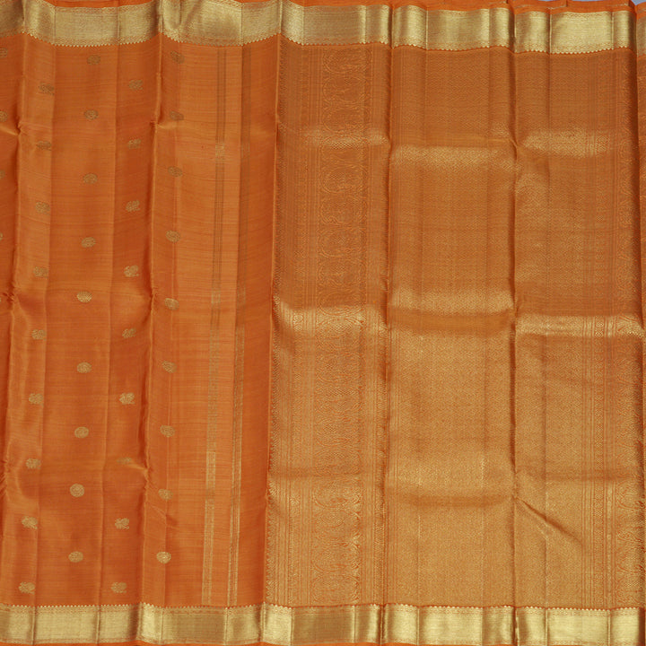 Hayagrivas Handloom Orange Kanjivaram Silk Saree KBFL338I1-1-BF338-SBS