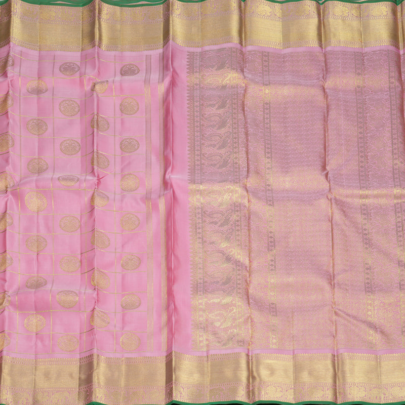 Hayagrivas Handloom Baby Pink Kanjivaram Silk Saree KBFL343I1-1-BF343-SBS