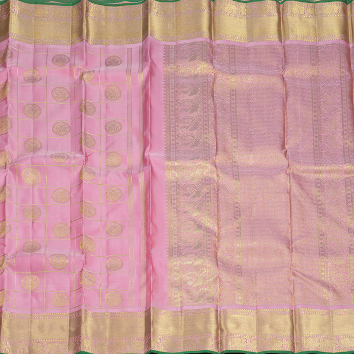 Hayagrivas Handloom Baby Pink Kanjivaram Silk Saree KBFL343I1-1-BF343-SBS