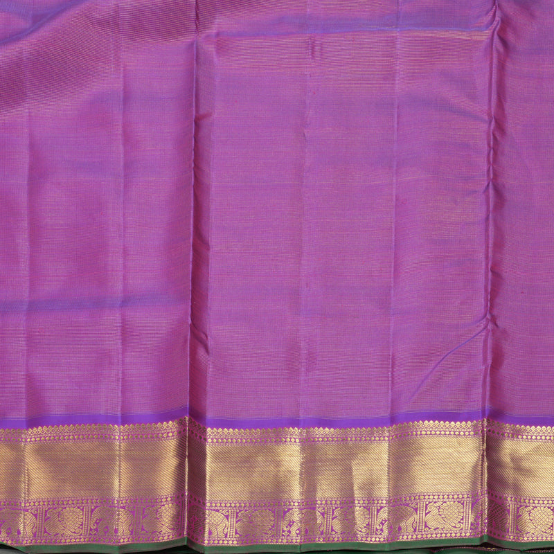 Hayagrivas Handloom Purple Ten Yards Silk Saree KBFL345I1-1-BF345-SBS