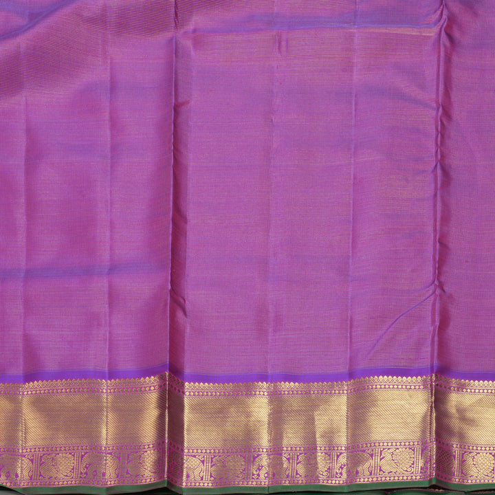 Hayagrivas Handloom Purple Ten Yards Silk Saree KBFL345I1-1-BF345-SBS