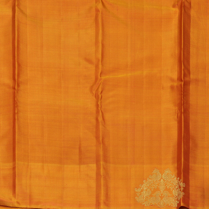Hayagrivas Handloom Maroon Kanjivaram Silk Saree with Golden Orange Border KBFL351I1-1-BF351-SBS
