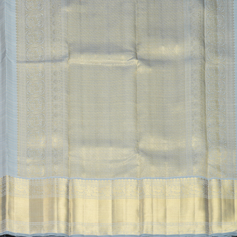 Hayagrivas Handloom Lotus Pink Kanjivaram Silk Saree with Ash Grey Border KBFL353I1-1-BF353-SBS