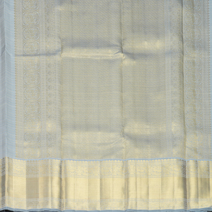 Hayagrivas Handloom Lotus Pink Kanjivaram Silk Saree with Ash Grey Border KBFL353I1-1-BF353-SBS