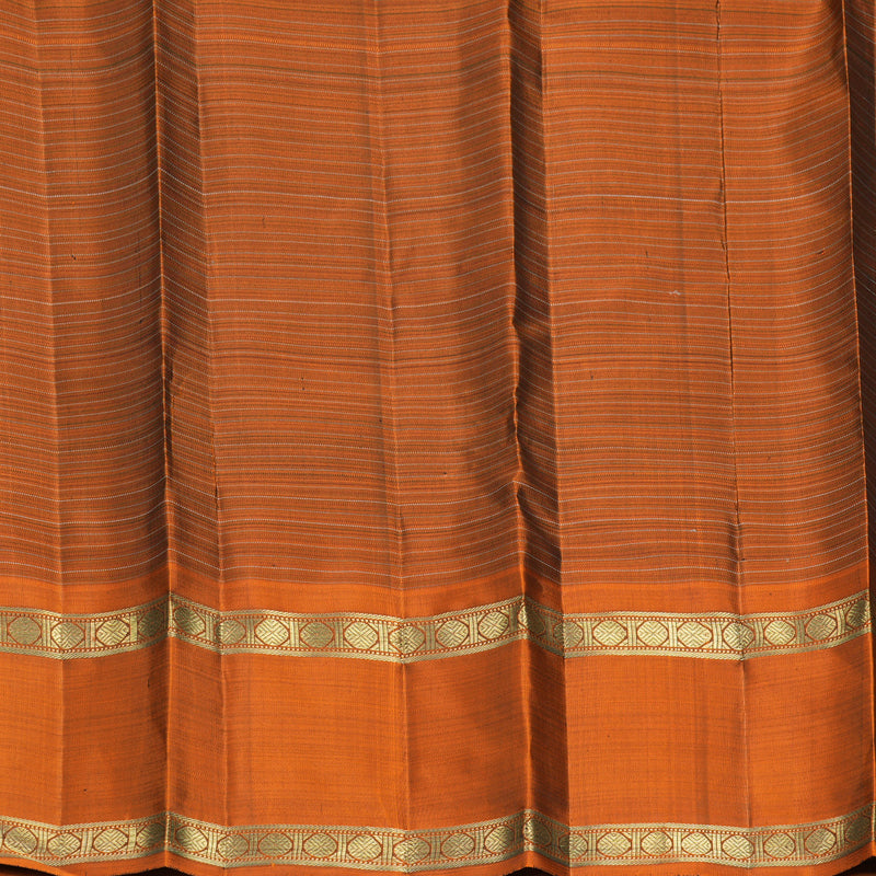 Hayagrivas Handloom Beetroot Shade Kanjivaram Silk Saree with Rust Orange Border KBFL357I1-1-BF357-SBS