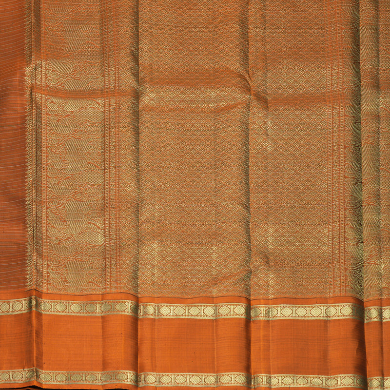 Hayagrivas Handloom Beetroot Shade Kanjivaram Silk Saree with Rust Orange Border KBFL357I1-1-BF357-SBS