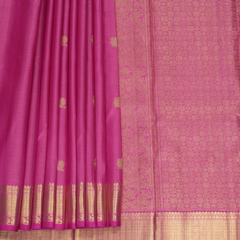 Hayagrivas Handloom Magenta-Pink Kanjivaram Silk Saree KBFL358I1-1-BF358-SBS