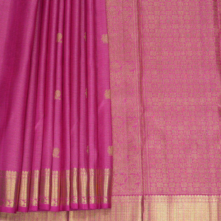 Hayagrivas Handloom Magenta-Pink Kanjivaram Silk Saree KBFL358I1-1-BF358-SBS