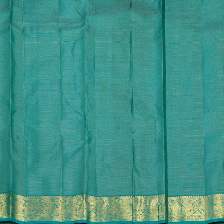 Hayagrivas Handloom Teal Green Kanjivaram Silk Saree KBFL360I1-1-BF360-SBS