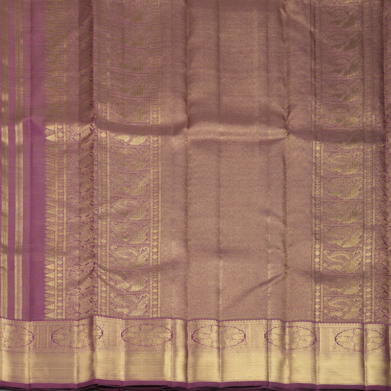 Hayagrivas Handloom Vadamalli Purple Kanjivaram Silk Saree KBFL365I1-1-BF365-SBS