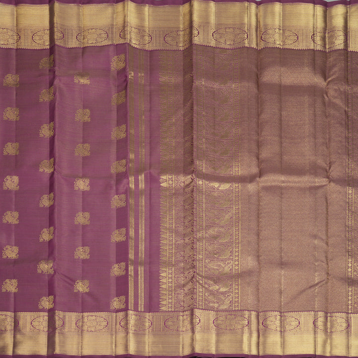 Hayagrivas Handloom Vadamalli Purple Kanjivaram Silk Saree KBFL365I1-1-BF365-SBS