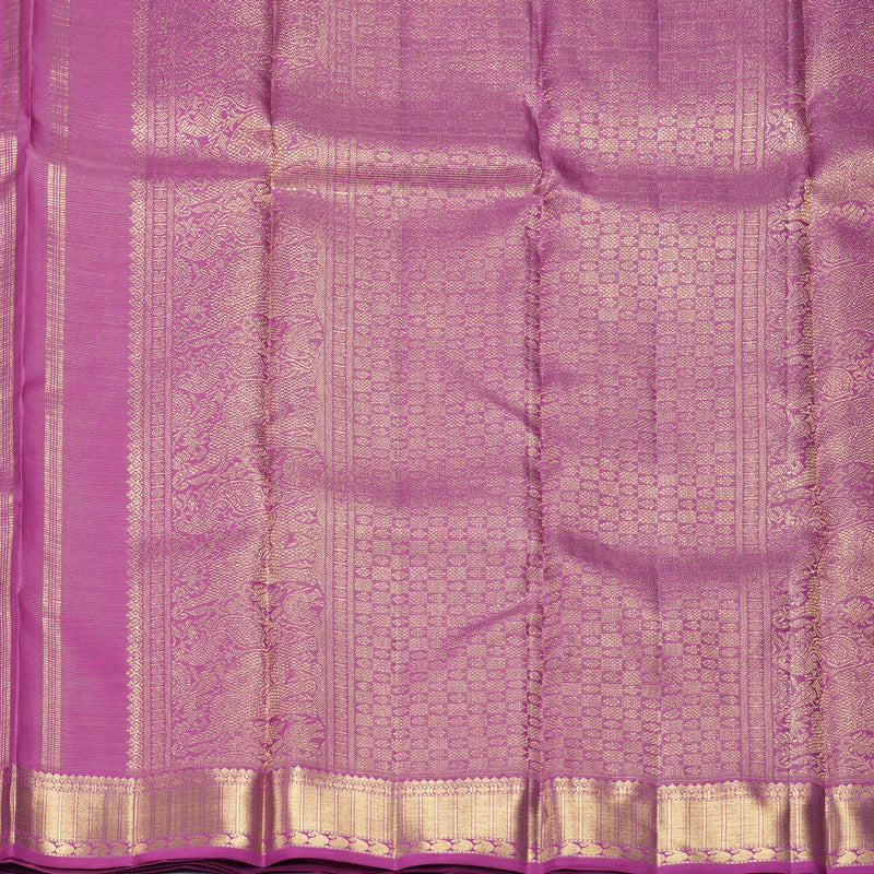Hayagrivas Handloom Vadamalli Purple Kanjivaram Silk Saree KBFL369I1-1-BF369-SBS