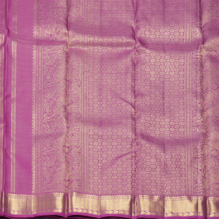 Hayagrivas Handloom Vadamalli Purple Kanjivaram Silk Saree KBFL369I1-1-BF369-SBS