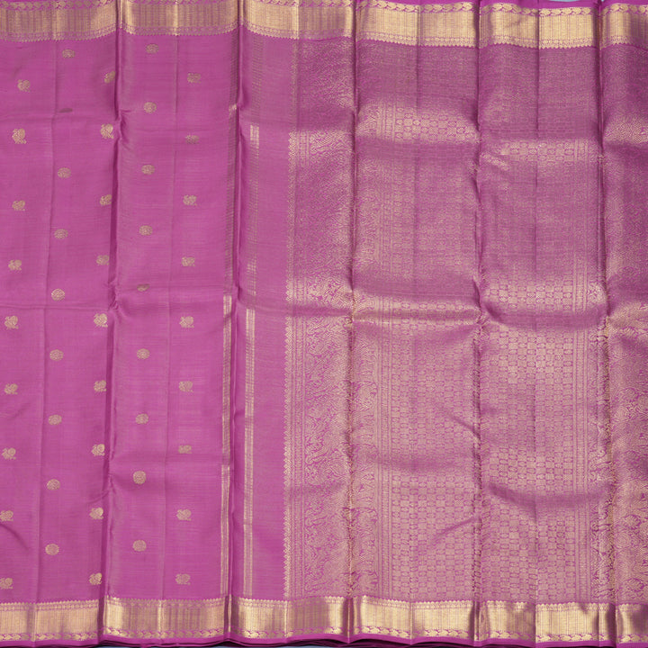 Hayagrivas Handloom Vadamalli Purple Kanjivaram Silk Saree KBFL369I1-1-BF369-SBS