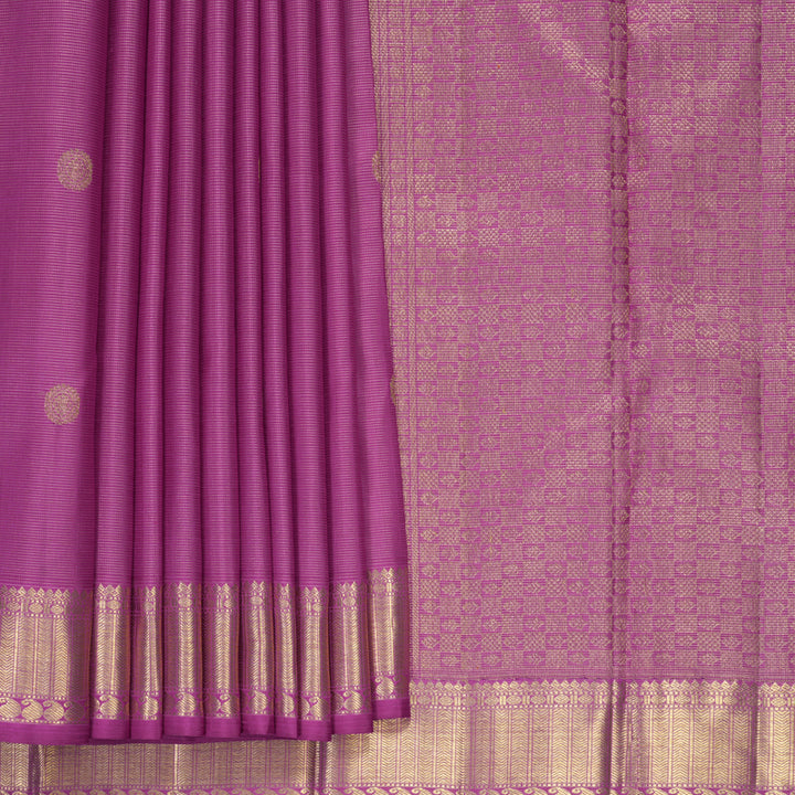 Hayagrivas Handloom Vadamalli Purple Kanjivaram Silk Saree KBFL369I1-1-BF369-SBS