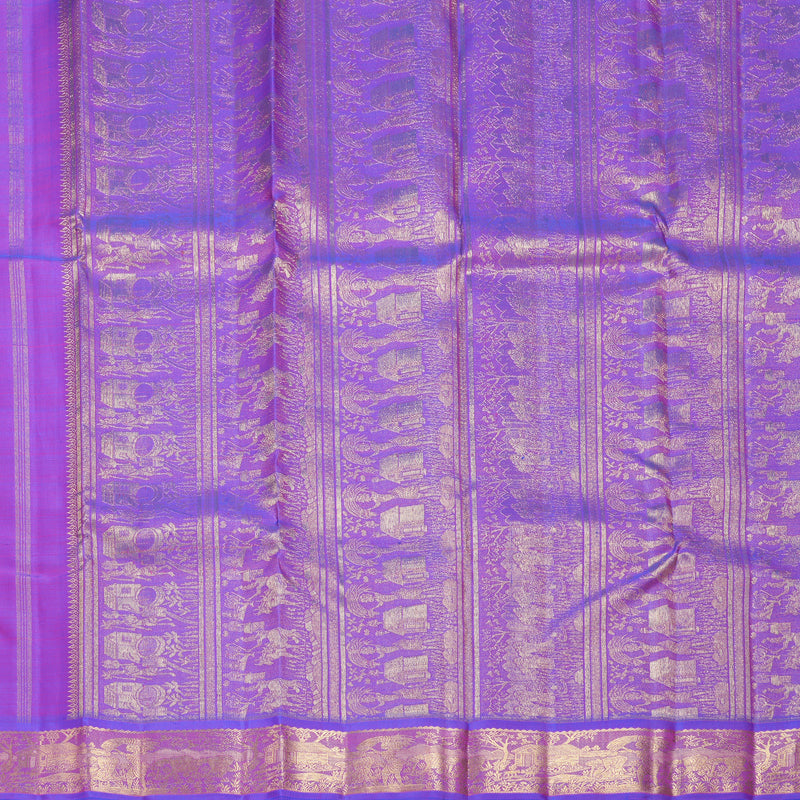 Hayagrivas Handloom Purple Kanjivaram Silk Saree KBFL373I1-1-BF373-SBS