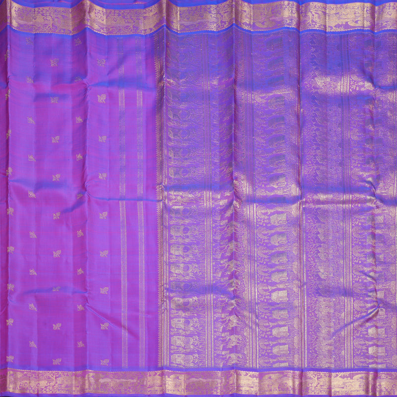 Hayagrivas Handloom Purple Kanjivaram Silk Saree KBFL373I1-1-BF373-SBS