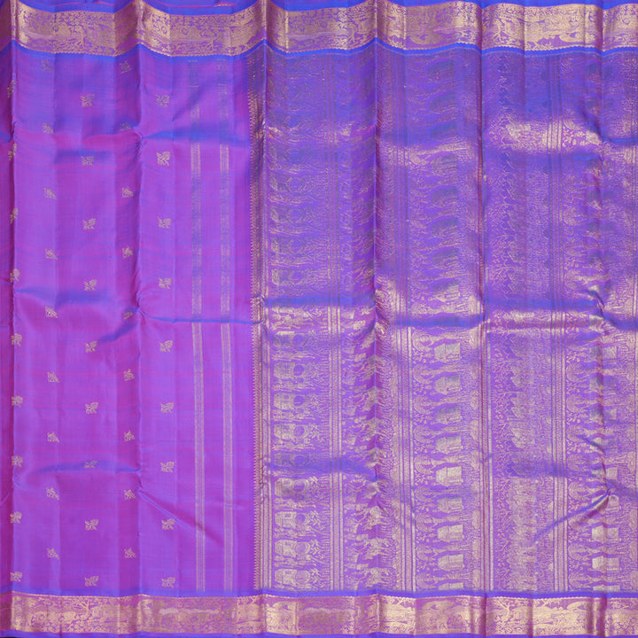 Hayagrivas Handloom Purple Kanjivaram Silk Saree KBFL373I1-1-BF373-SBS