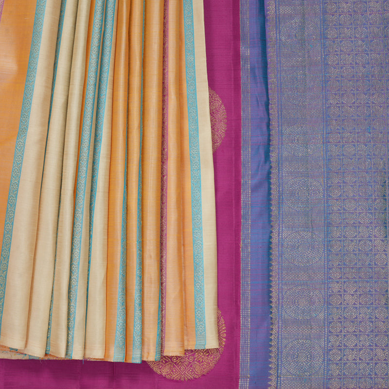 Hayagrivas Handloom Sandal Kanjivaram Silk Saree KBFL375I1-1-BF375-SBS