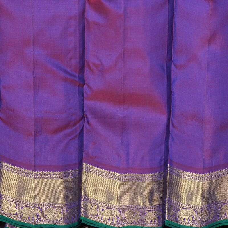 Hayagrivas Handloom Purple Kanjivaram Silk Saree KBFL376I1-1-BF376-SBS