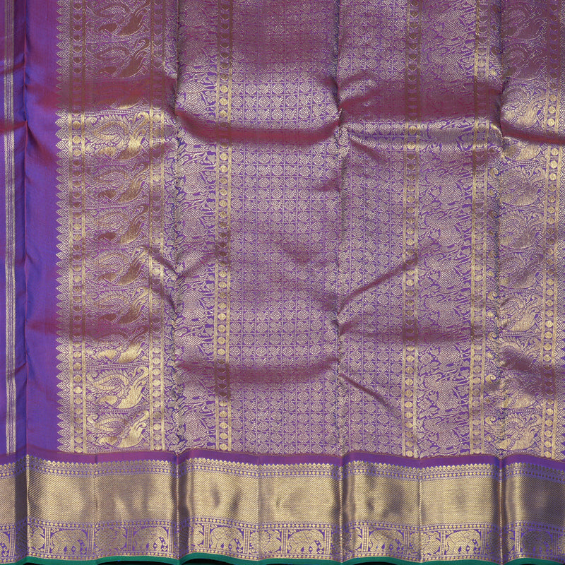 Hayagrivas Handloom Purple Kanjivaram Silk Saree KBFL376I1-1-BF376-SBS