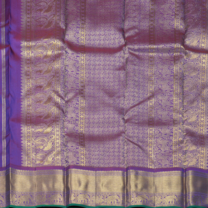 Hayagrivas Handloom Purple Kanjivaram Silk Saree KBFL376I1-1-BF376-SBS