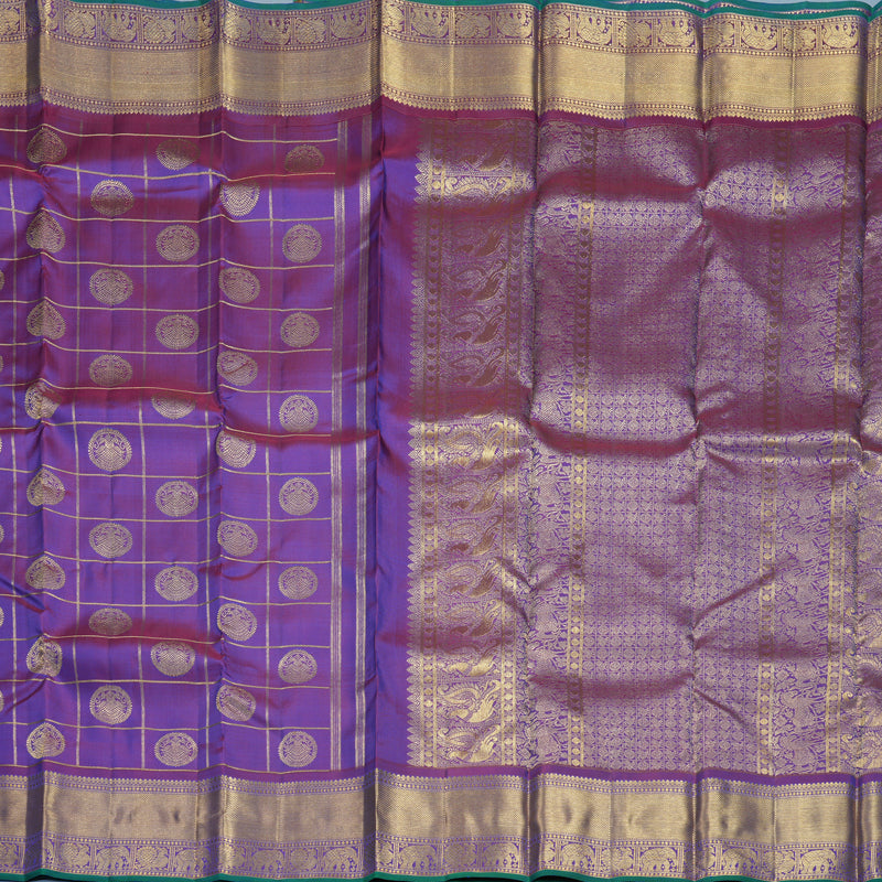 Hayagrivas Handloom Purple Kanjivaram Silk Saree KBFL376I1-1-BF376-SBS