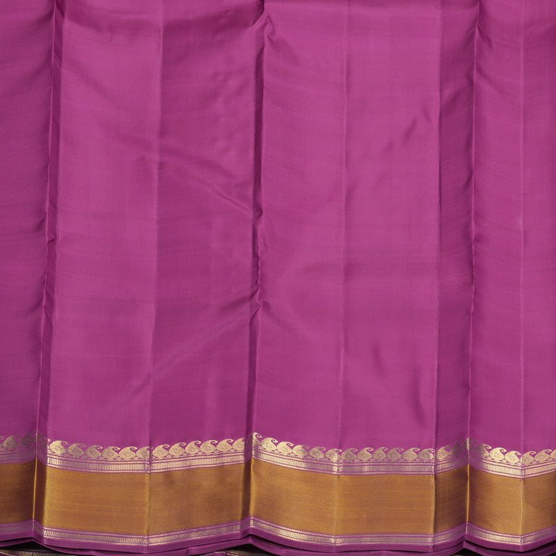 Hayagrivas Handloom Mayilkazhuthu Kanjivaram Silk Saree with Honey Mustard Border KBFL377I1-1-BF377-SBS