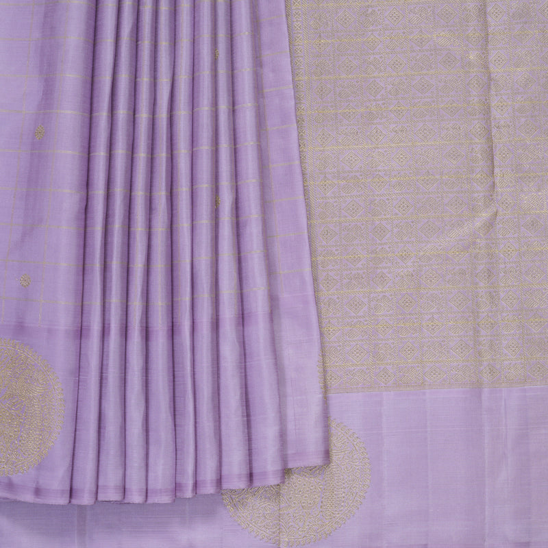 Hayagrivas Handloom Lilac Kanjivaram Silk Saree KBFL380I1-1-BF380-SBS