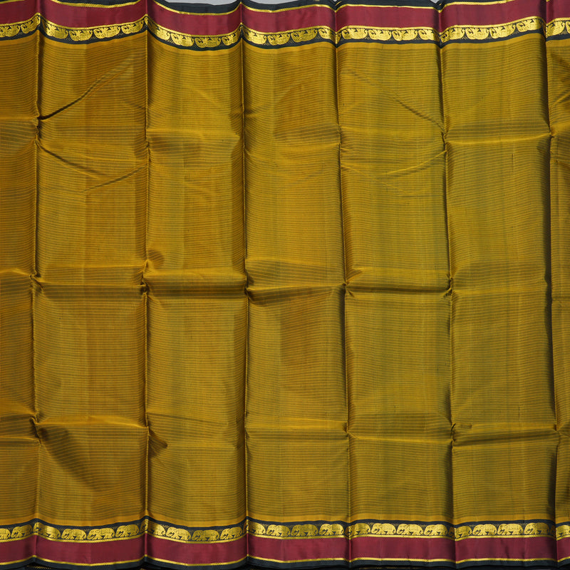 Hayagrivas Handloom Honey Mustard Kanjivaram Silk Saree KSBE101B1-2