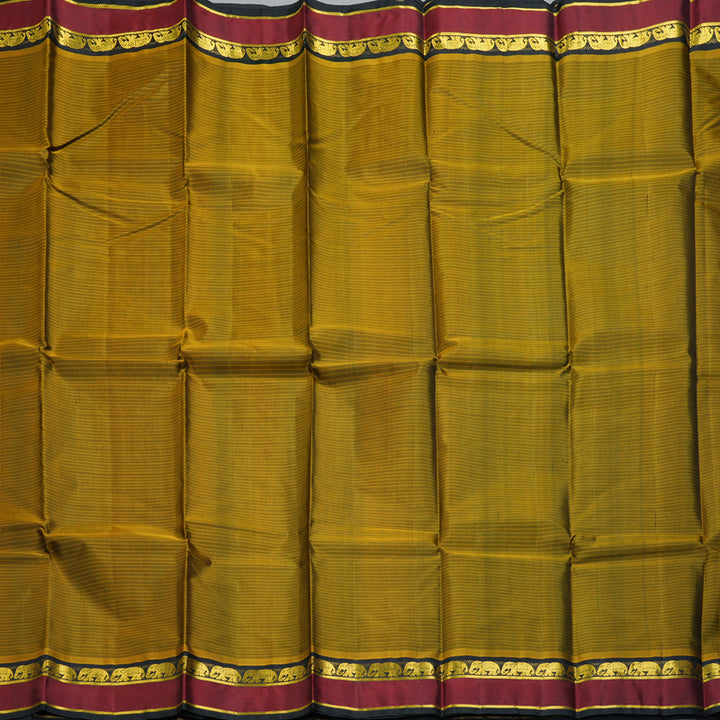 Hayagrivas Handloom Honey Mustard Kanjivaram Silk Saree KSBE101B1-2